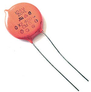 .1uF 250VAC Line Rated Ceramic Disc Capacitors 104M20VL