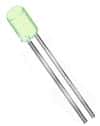 Light Green 5mm Flat Top Cylindrical Round LEDS - click for details