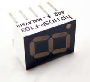 7 Segment LED Display Red Alphanumeric HDSP-F103 - click for details