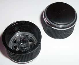 Black Plastic Textured Equipment Knob - click for details