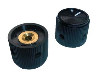 Black Plastic Military Equipment Indicator Knob Raytheon RN-201E-1L - click for details
