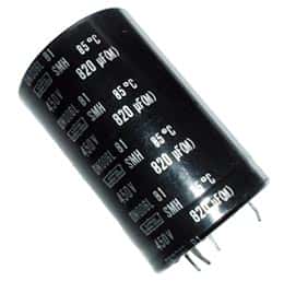 820uF 450V Radial Snap In Electrolytic Capacitor Nippon Chemi Con SMH450VN821M - click for details