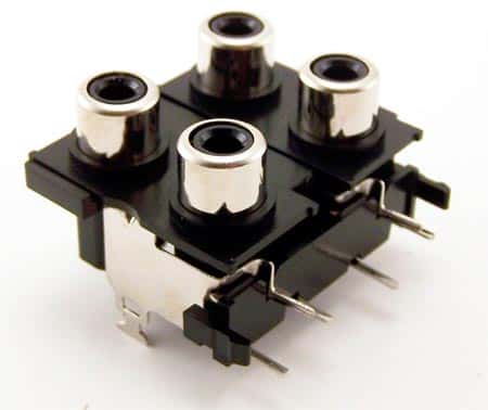 YKC21-0062  YKC21 Right Angle Pin Jack - click for details