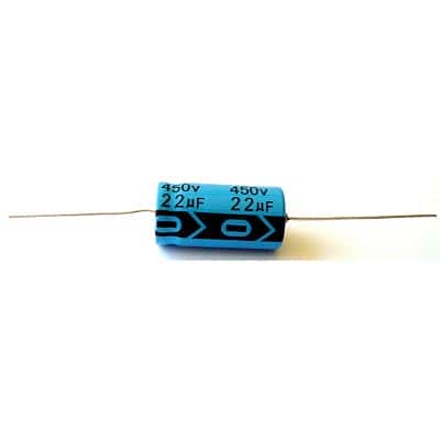 22uF 22 uF 450V Axial Electrolytic Capacitors