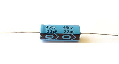 33uF 33 uF 450V Axial Electrolytic Capacitor