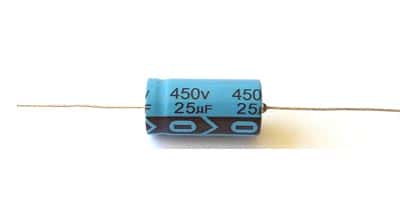 25uF 25 uF 450V Axial Electrolytic Capacitors