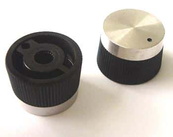 Plastic & Aluminum Control Instrument Volume Knob