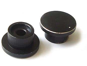 Aluminum Black Instrument Volume Control Knobs