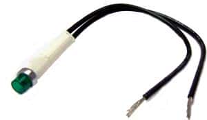 Green 9.75mm 125V Round Panel Mount Lamps 971656B03WGN - click for details
