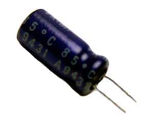 1uF 50V Radial Electrolytic Capacitor UVX1H010MDA1CA - click for details