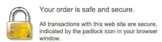 your order is safe and secure