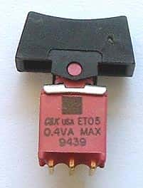 Rocker Switch 1 Pole 3 Pos ET05 Series Mom - Off - Mom - click for details
