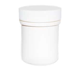 Plastic Storage Jars White Containers with Screw On Lids - click for details