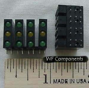 Rectangular Circuit Board Indicators 12 LEDS per Display - click for details
