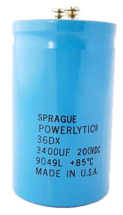 3400uF 200V Computer Grade Capacitor Sprague 36DX342F200CC2A - click for details