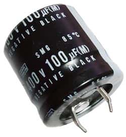100uF 400V Radial Snap In Electrolytic Capacitor Nippon SMG Series - click for details