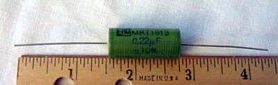 .22uF .22 uF 1000V Axial Film Capacitor