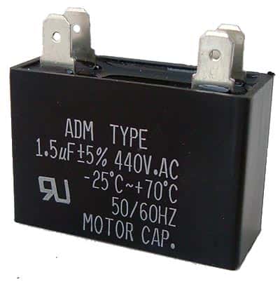 1.5uF 440VAC Motor Run Capacitor ADM440C155J - click for details