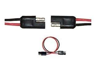 12 Gauge 2 Pin Quick Disconnect Bullet Leads Cables 1 Ft - click for details