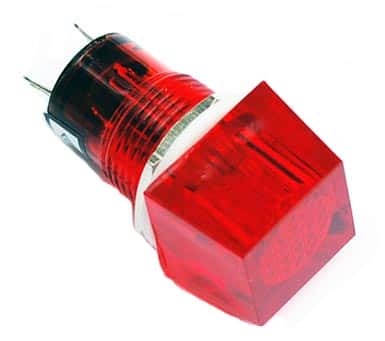 Red 16mm 12V Panel Mount Pilot Lamp LED Indicator Light - click for details