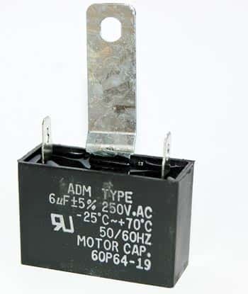 6uF 250VAC Motor Capacitor ADM250A605JB - click for details