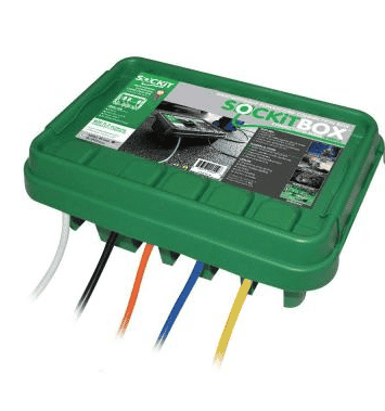 Green Sockit-box Medium Weatherproof Electrical Connection Enclosure Indoor Outdoor - click for details