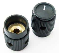 Black Plastic Military Indicator Knob Raytheon RN-202F-1L - click for details