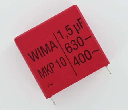 1.5uF 630V Polypropylene Film Box Capacitor MKP10 WIMA - click for details