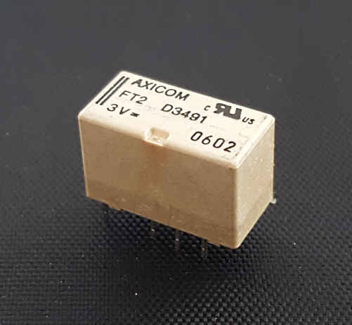 2A 3V High Dielectric Miniature RF Relay DPDT Axicom® FT2-D3491 &#47; 2-1462035-7