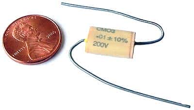 .01uF .01 uF 200V 10% Axial Film Capacitors