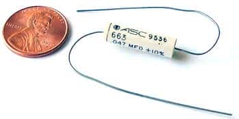 .047uF .047 uF 100V 10% Axial Film Capacitors