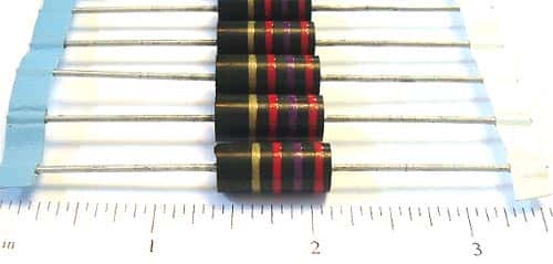 2W 2.7K ohm 5% Allen Bradley Carbon Comp Resistors