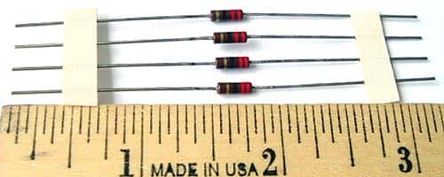 1/4W 22 ohm 5% Carbon Comp Resistors