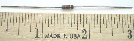 1/4W 6.2M ohm Allen Bradley Carbon Comp Resistor
