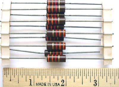 1W 3.3K ohm 5% TRW Carbon Comp Resistors