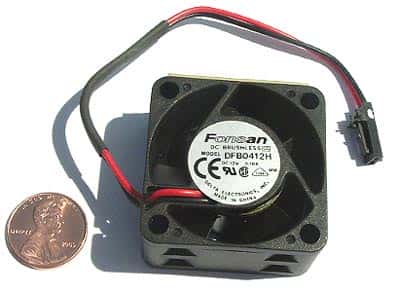 12VDC 100mA 1W Fan Brushless 5 Blades DFB0412H