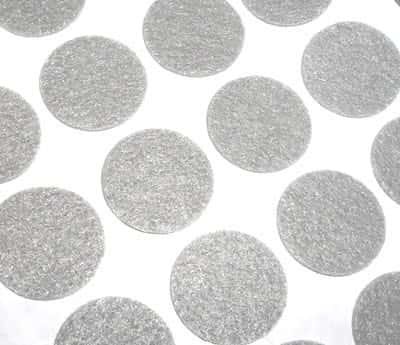 Gray Round Felt Self-Adhesive Feet 1 in dia