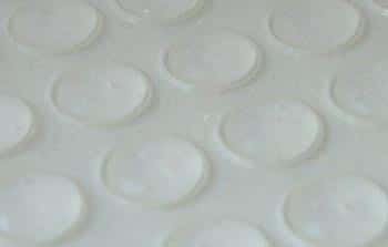 Clear Cylindrical Self-Adhesive Rubber Feet  L Thin Bumpers 20.6mm X 3mm