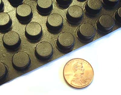 Self-Adhesive Rubber Feet Round Tall Black Bumpers