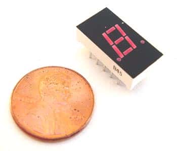 7 Segment LED Display ~ RED ~ 7.6mm ~ Numeric