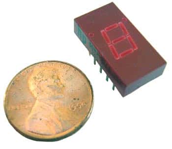 7 Segment LED Display ~ RED ~ 7.6mm ~ Common Cathode