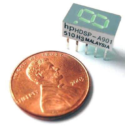 7 Segment LED Display ~ GREEN ~ 7.6mm Common Anode