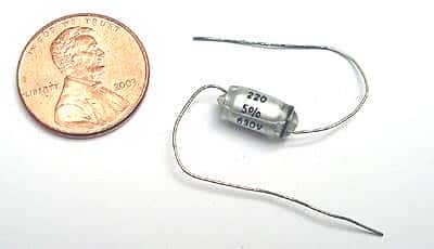 220pF 500V 5% Polystyrene Capacitor Axial