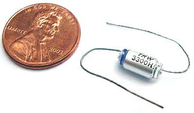 3300pF 33V 2.5% Polystyrene Capacitor Axial