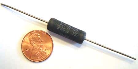 5W 250 ohm .1% Wirewound Resistor DALE