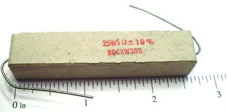 25W 5 ohm 10% Wirewound Power Sandblock Resistor