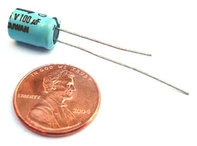 100uF 16V Radial Electrolytic Capacitors