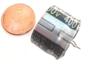 22uF 400V Radial Snap In Electrolytic Capacitor