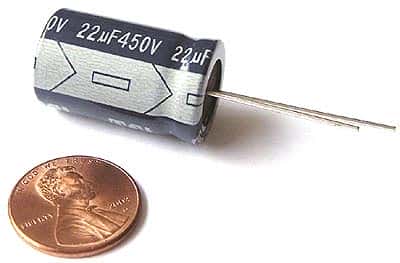 22uF 450V Radial Electrolytic Capacitor