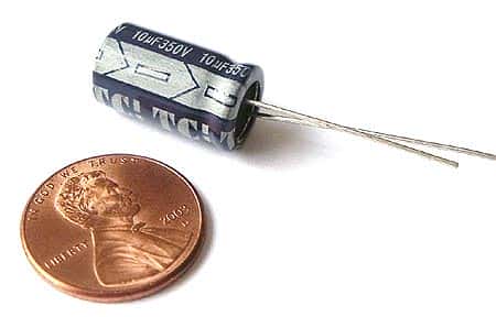 10uF 350V  Radial Electrolytic Capacitor